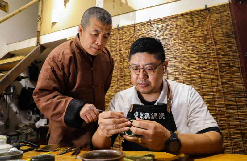 独“锔”匠心  非遗技艺让残瓷重生-锔瓷